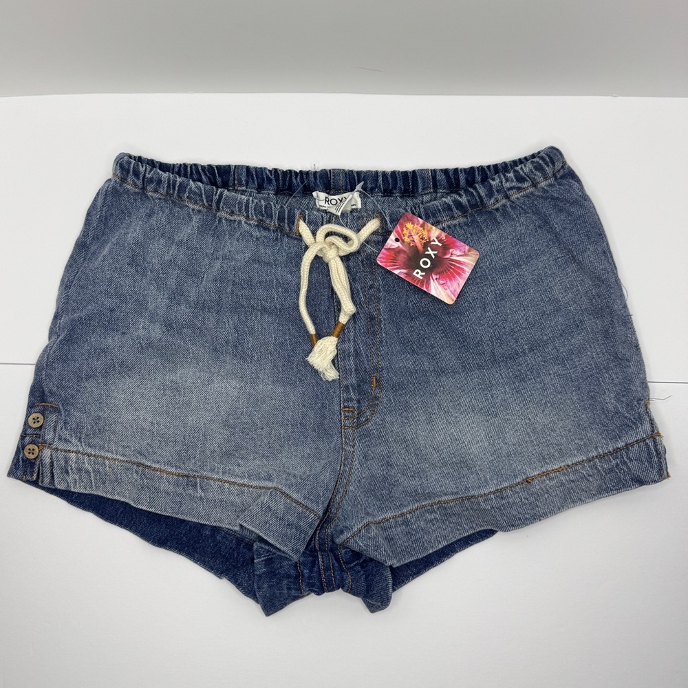 Roxy Casual Blue Jean Shorts, Size Small